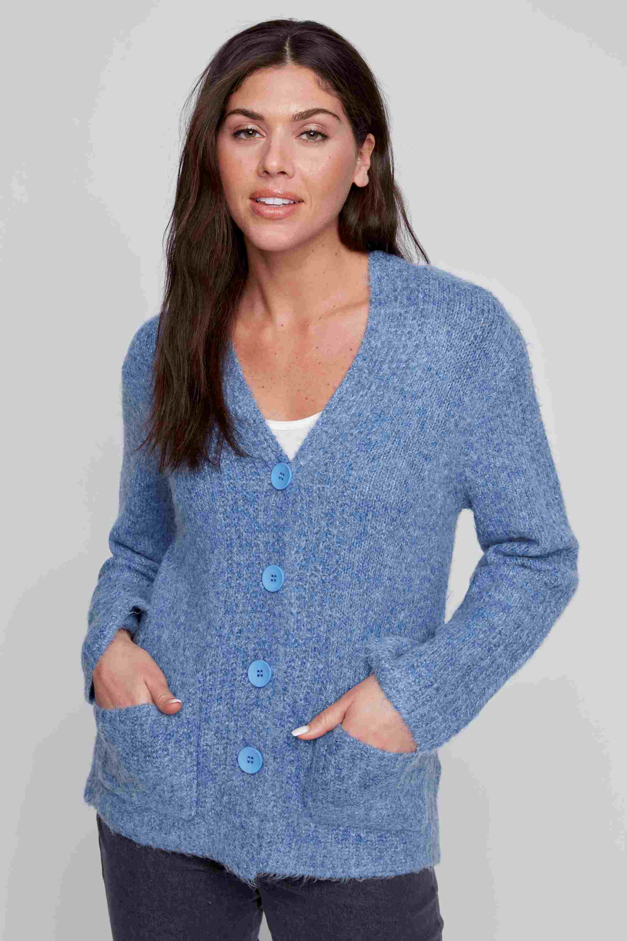 Fuzzy soft cardigan hotsell