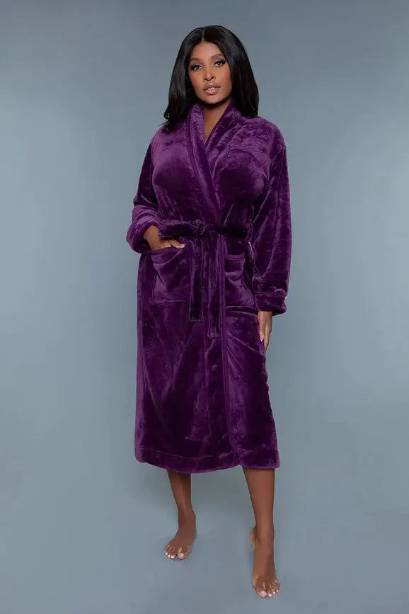 BeWicked's Helena Plush Robe is designed for adjustable comfort and cozy wear.