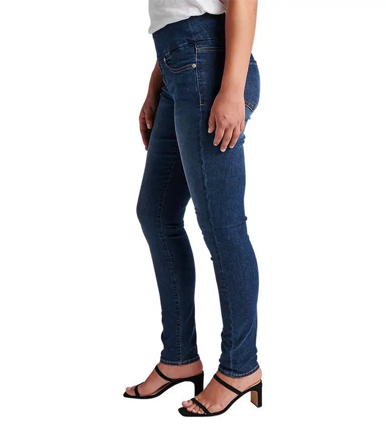 JAG Jeans Women's Plus Size Nora Mid Rise Skinny Pull-on Jeans, Med Wash  AU315, 14 Plus at  Women's Jeans store